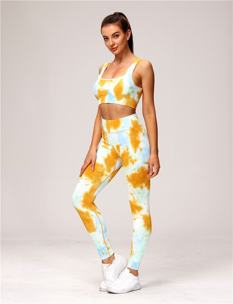 Vibrant Motion Tie Dye Set - Yellow