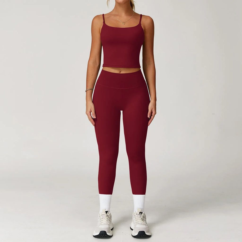 Lunara Leggings Set - Red