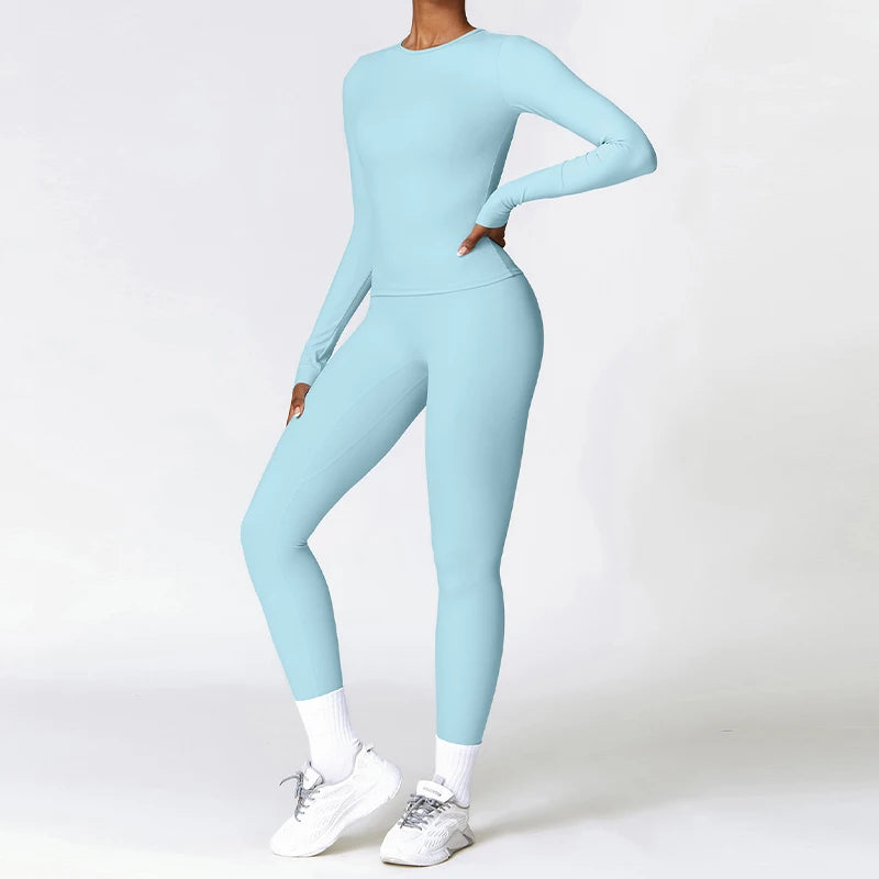 Aura leggings Set - Sky Blue